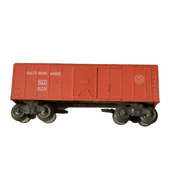 Marx Baltimore & Ohio 467110 8 Wheel Red Boxcar O Scale - Picture 12 of 13